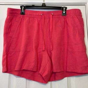Pink Nautica linen blend shorts. New without tags.